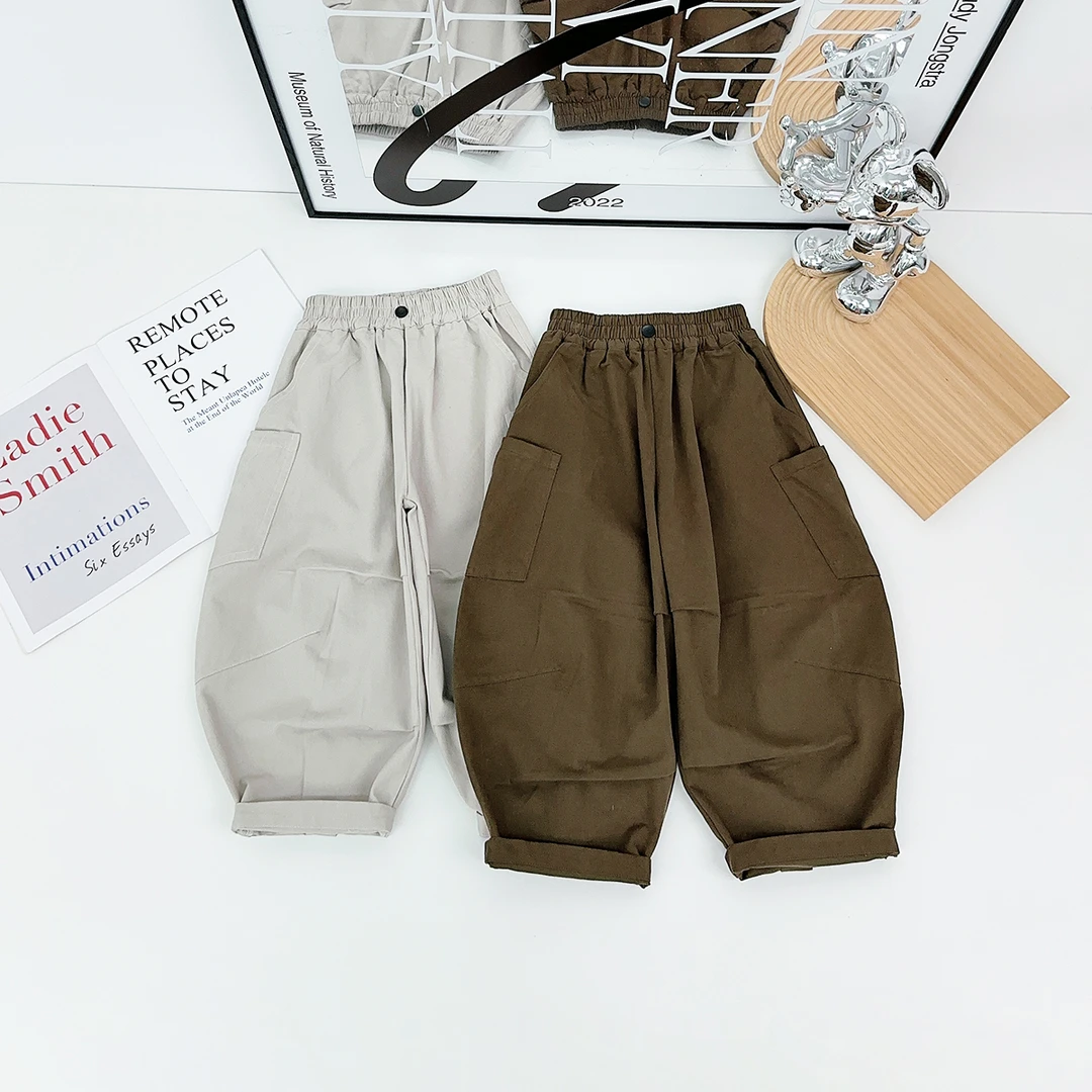 男童秋裤子秋冬款儿童工装裤2025新款秋装 DMC8116 悠悠童话童装