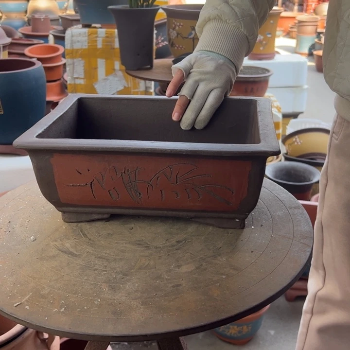 紫砂31红马槽 口径32×24×12