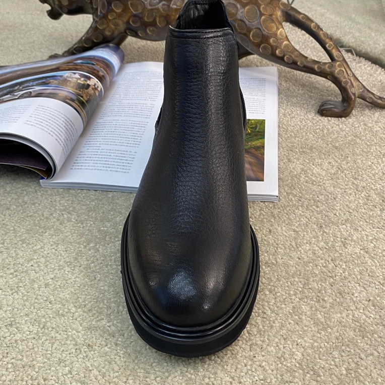 广州2025冬季新款切尔西鹿皮商务正装休闲高品质男士短靴172-51