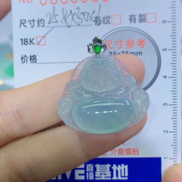 晚****翡翠未镶嵌颈饰吊坠