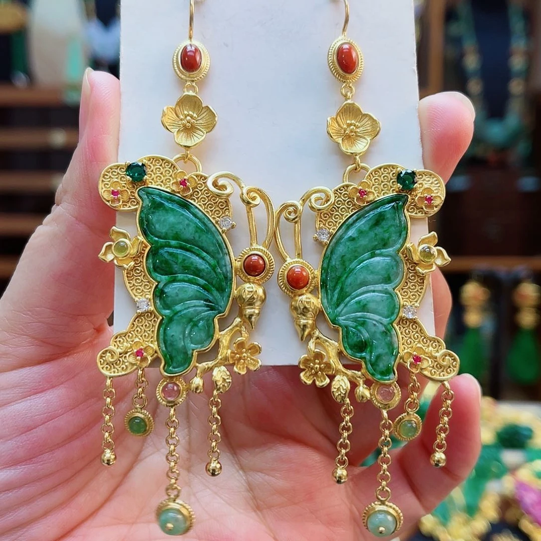 合金翡翠耳饰48小时鉴赏期