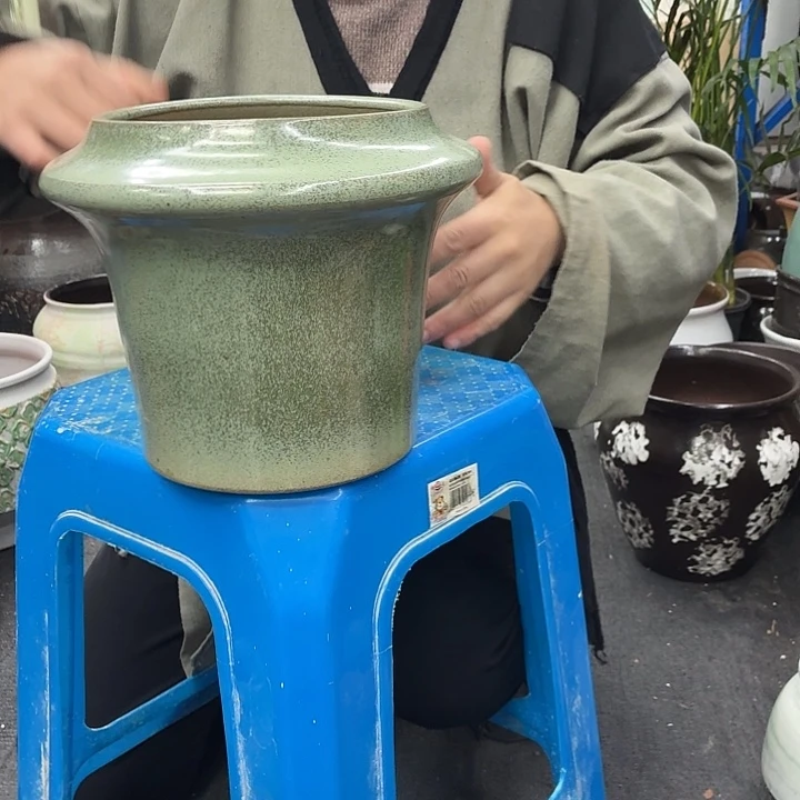 18×21 -粗陶花盆有孔-买买买