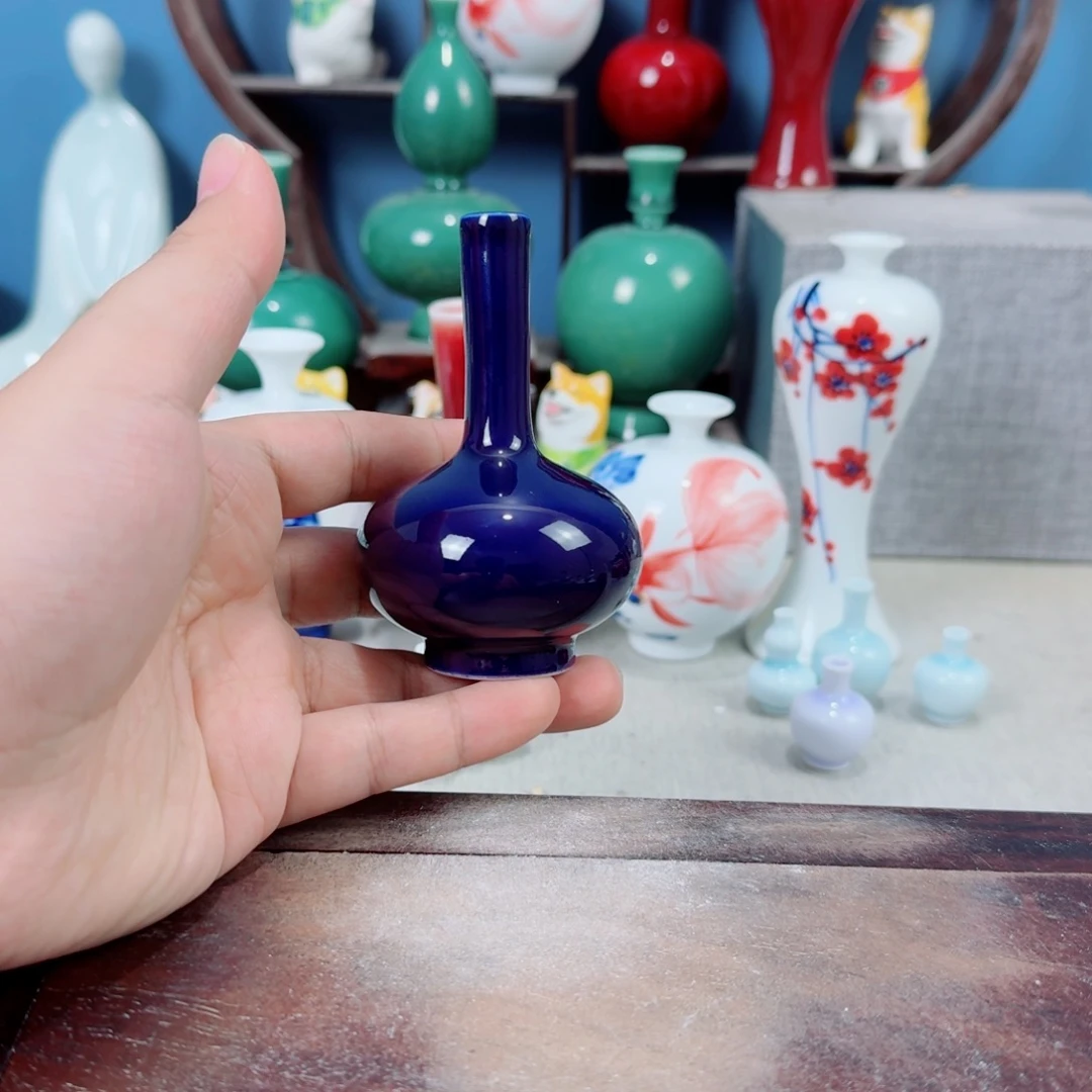 陶瓷手工小花器摆件