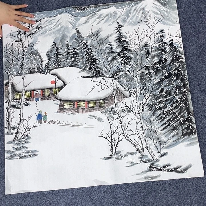 国画作品小姐姐放漏…