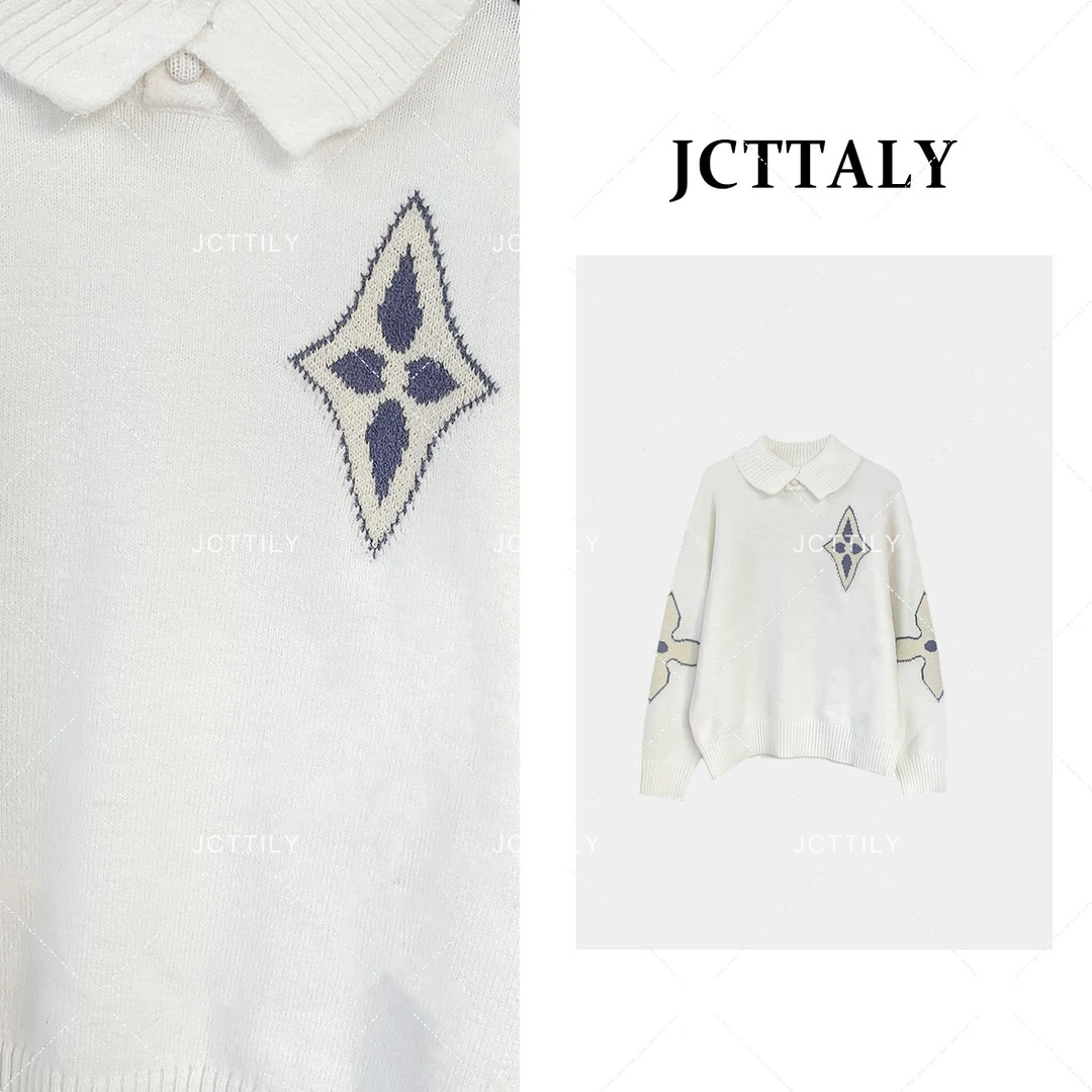 【Linda】【5】潮流气质百搭高街时尚男女针织重工长袖毛衣JC-A2889