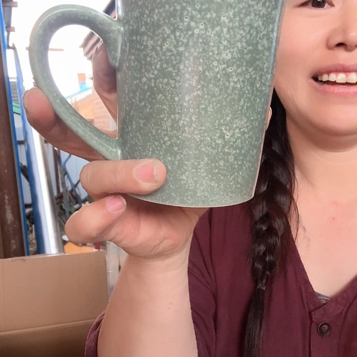 外贸尾单高温陶瓷微瑕绿色粗陶