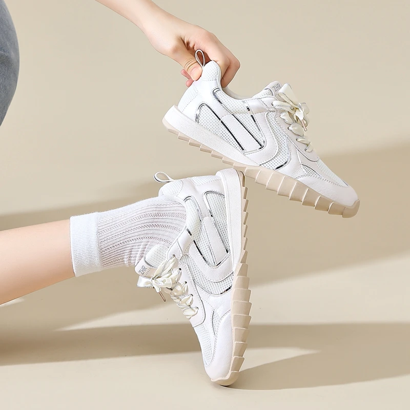 ZHR则则时尚德训鞋厚底拼接百搭圆头休闲女鞋QS鞋子女ins潮牌百搭