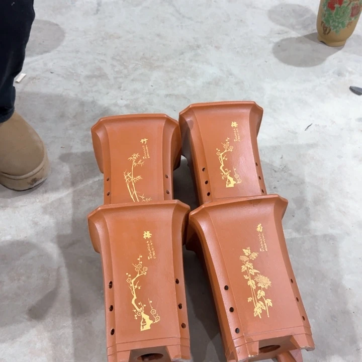 紫砂紫砂花盆口径16/23