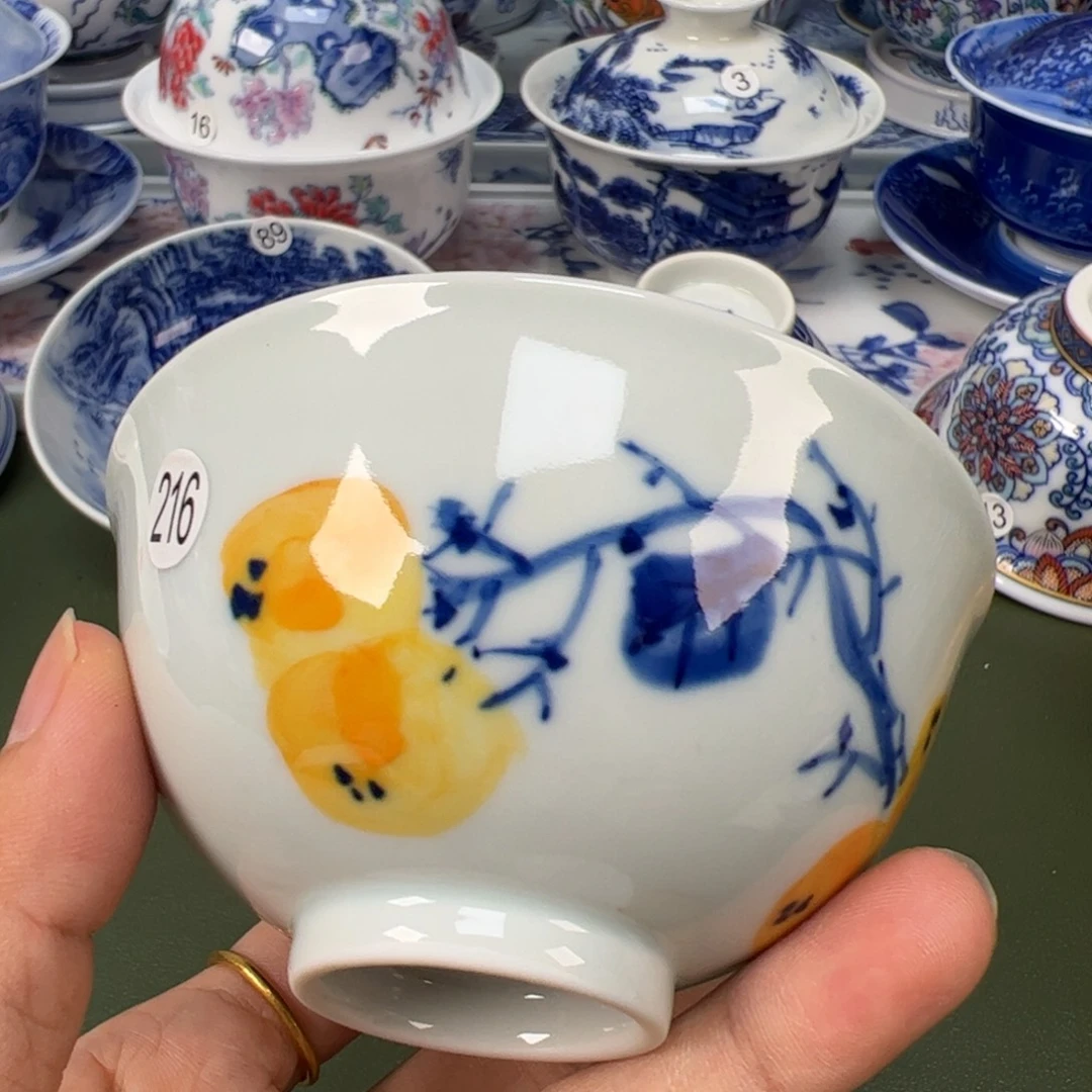 陶瓷景德镇纯手工纯手绘茶具木木216