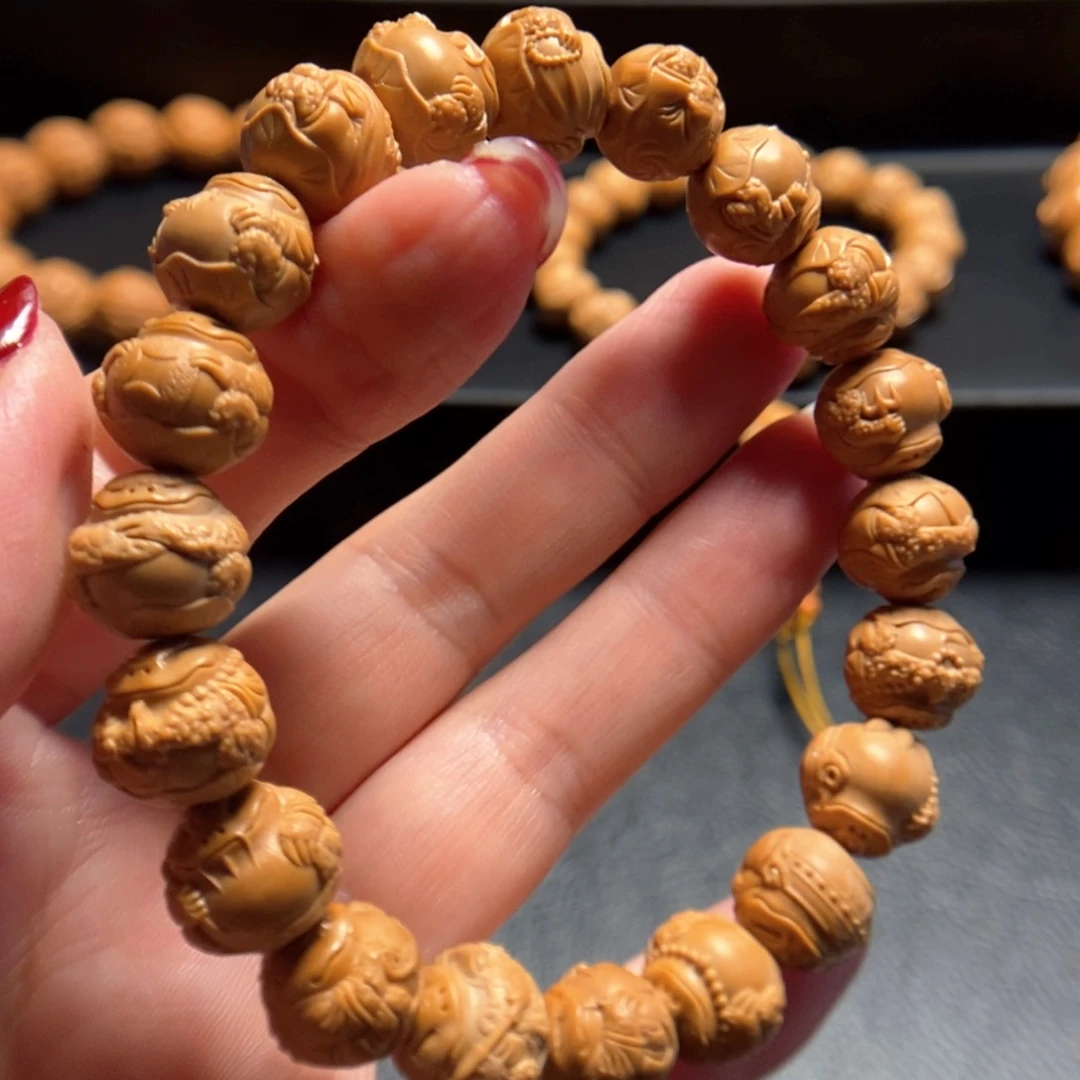 猴头核桃手串小蟾仙