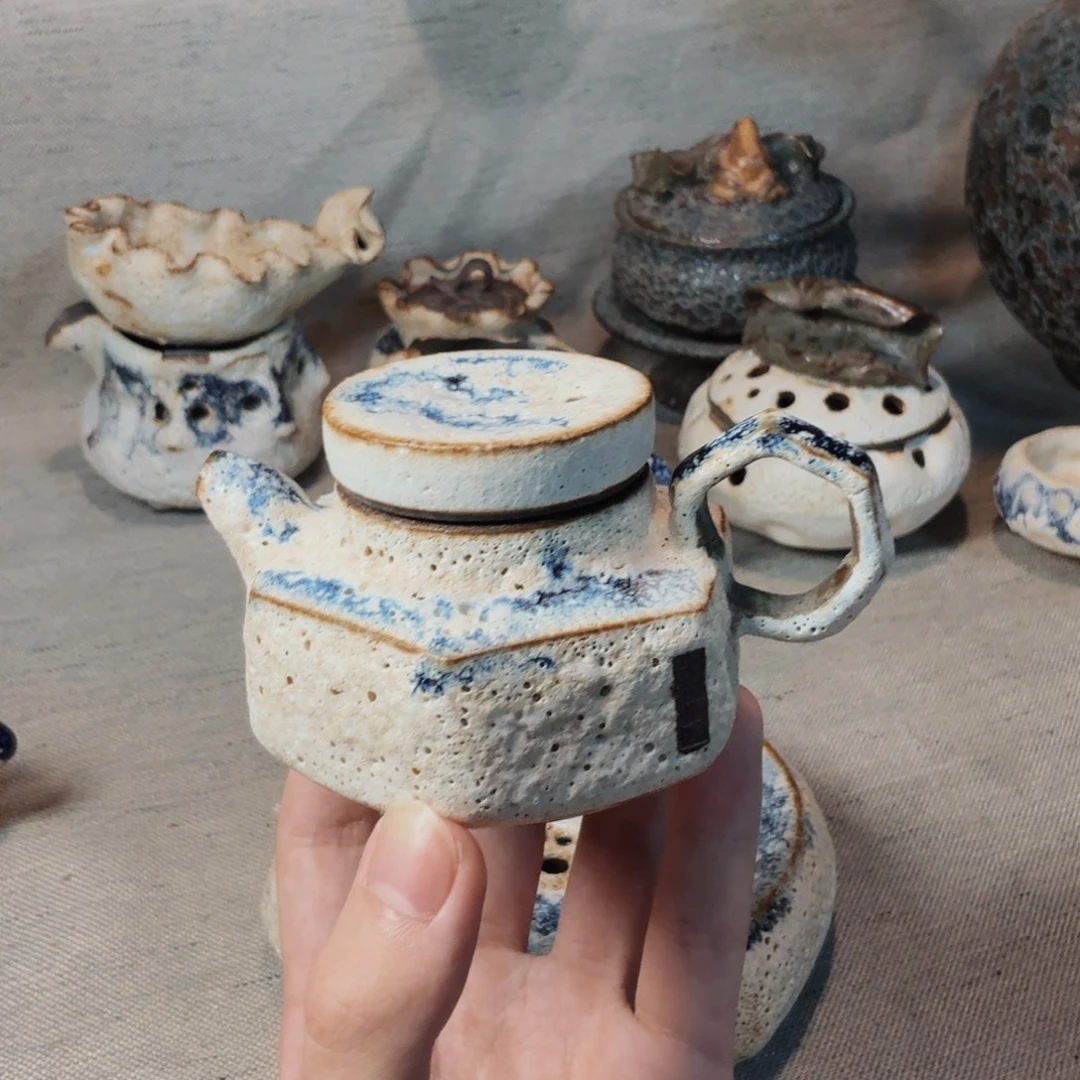 椿几许六方把手壶