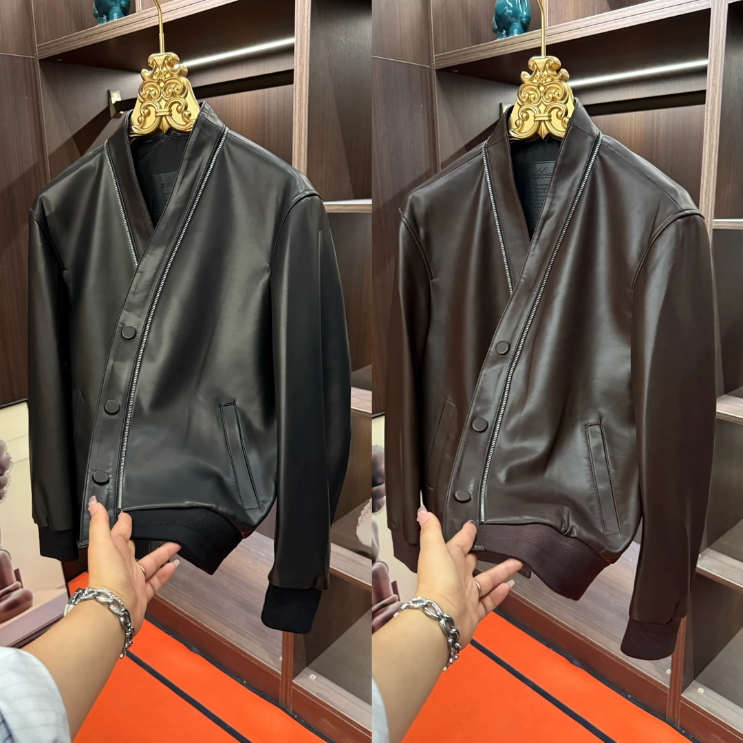 「星漓轻奢出品」58001/XINGLI/2025/高端欧货羊皮（革）皮夹克