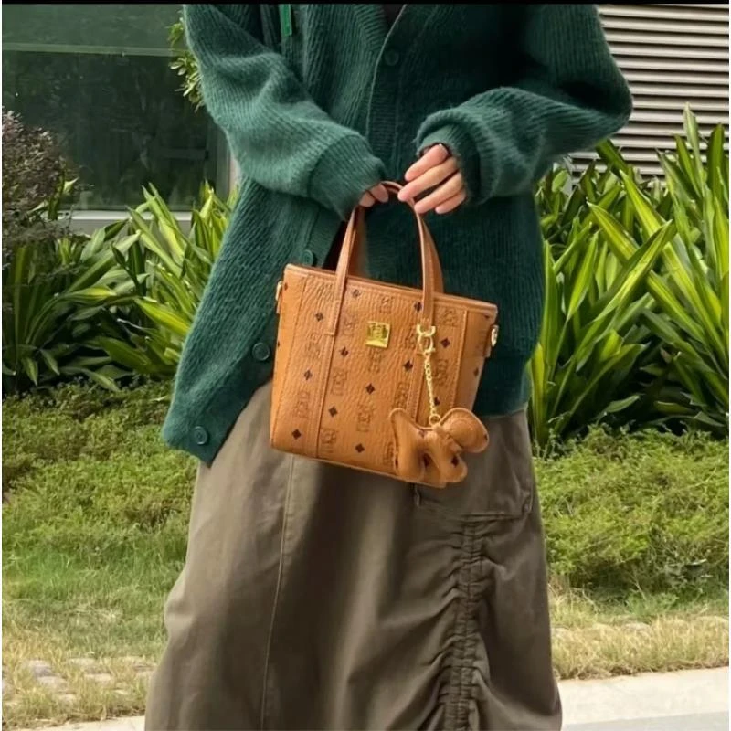 M家托特菜篮子尺寸20*20cm- 有小狗挂件