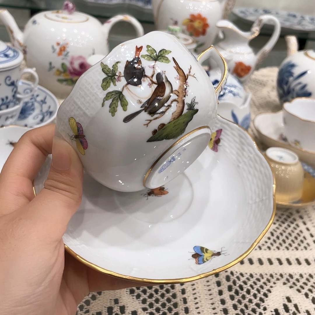 摆件中古赫伦红茶杯