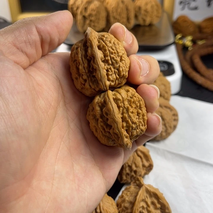 墨***志把件文玩核桃39全品官帽