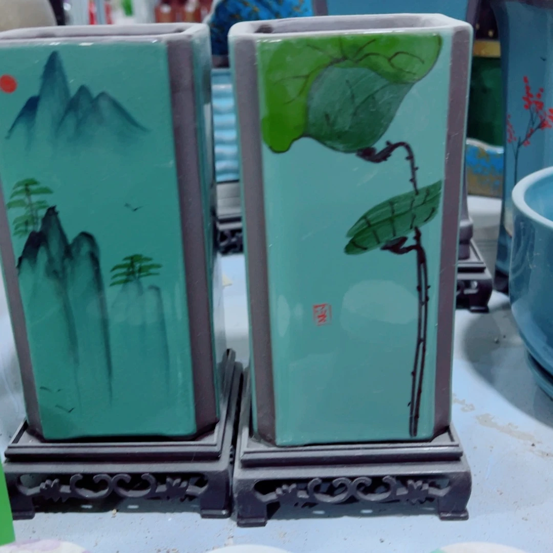 有孔陶瓷花盆，满10米包邮发货