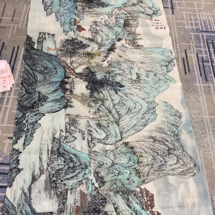 国画六尺做题哦山水11111
