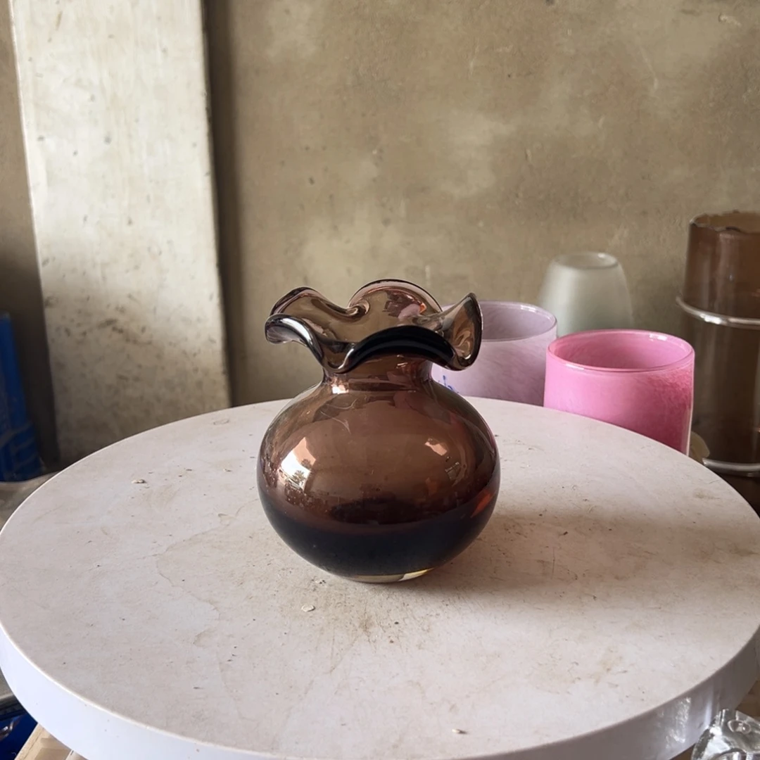弘扬琉璃花器微瑕高度14