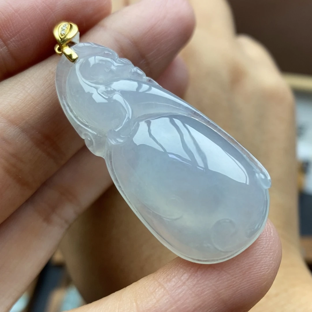 【闪购商品】颈饰18K金镶嵌翡翠43