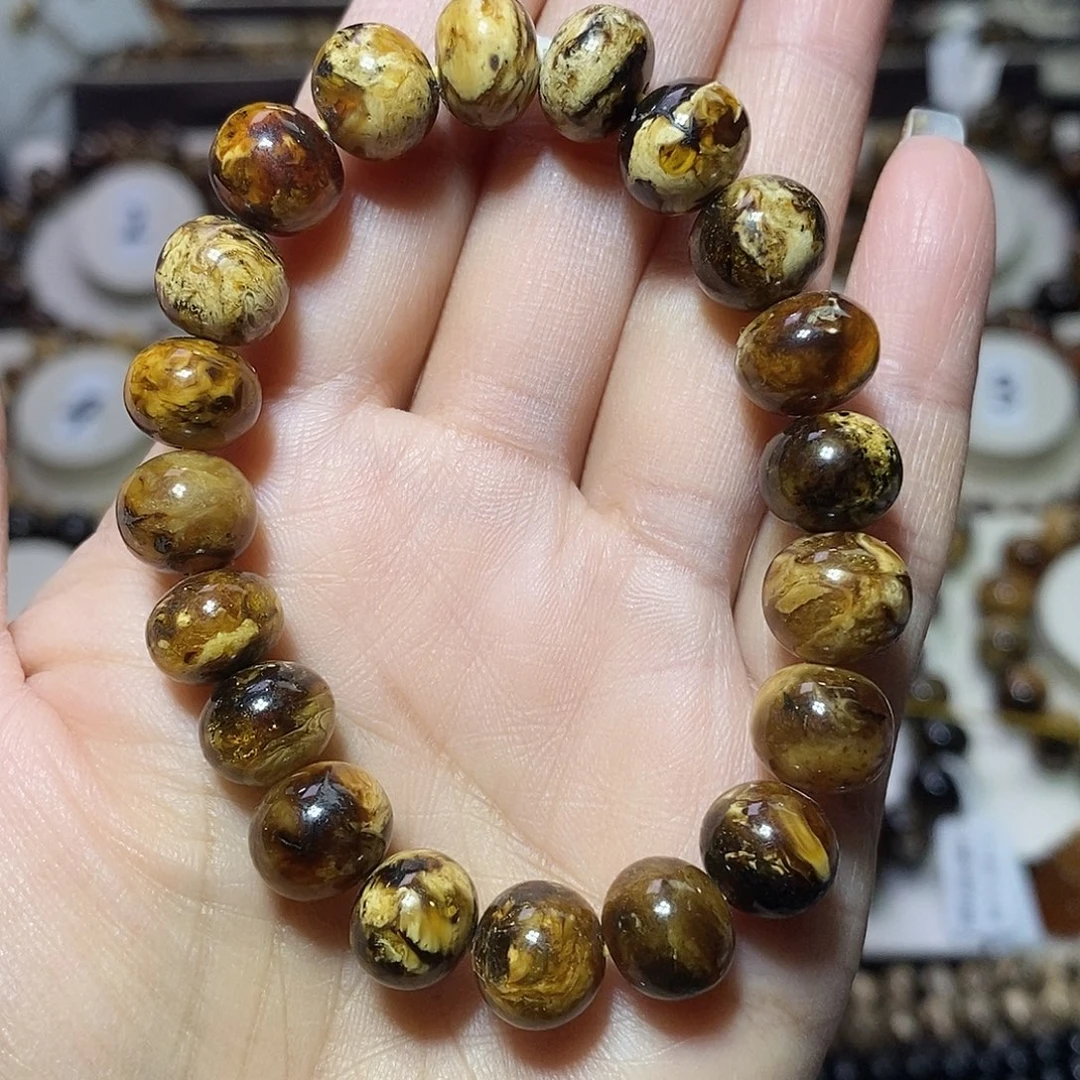 琥珀未镶嵌裸石 老花蜡精品10