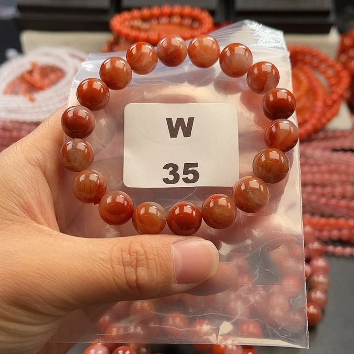 南红玛瑙未镶嵌多样性发货默认微瑕称重11mm