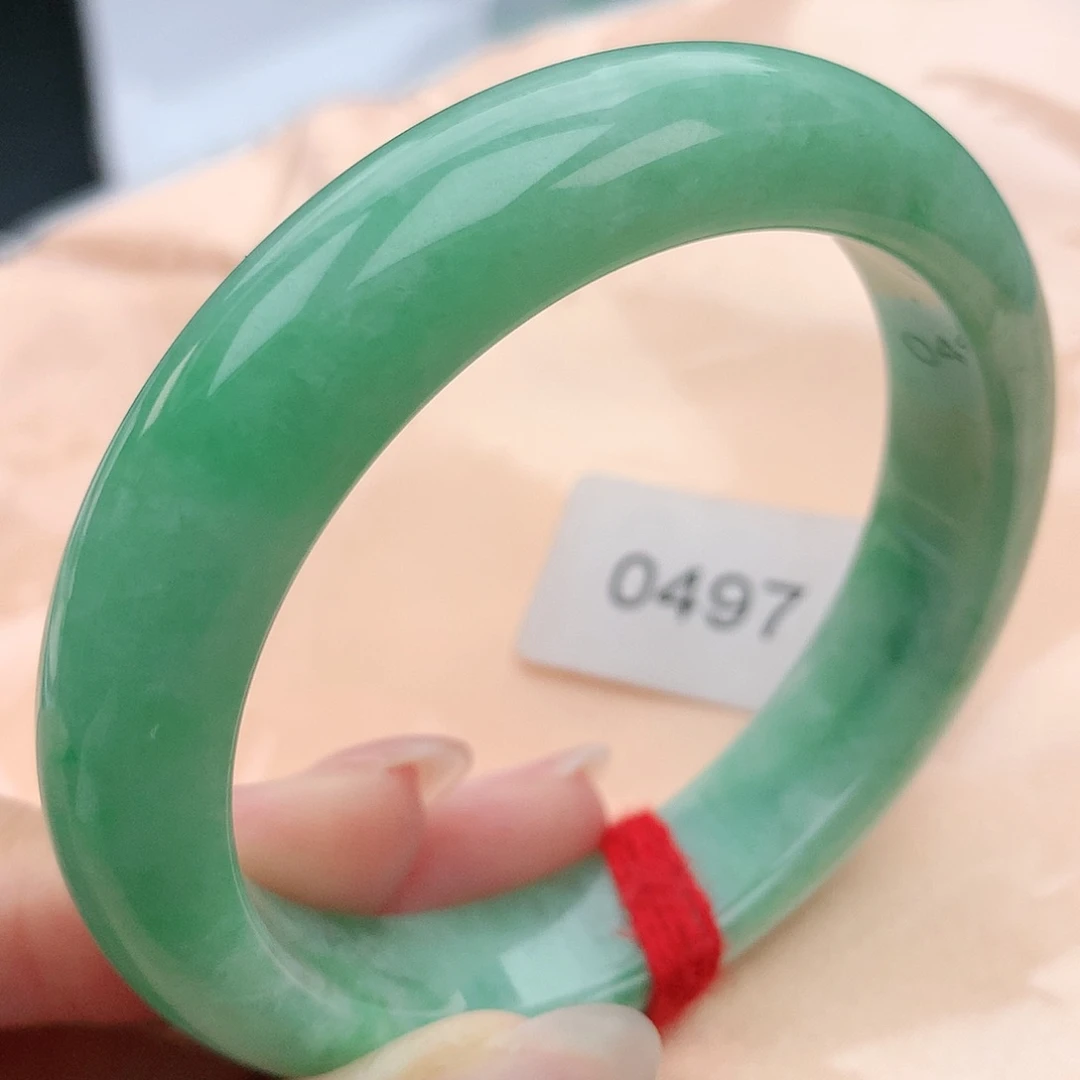 翡翠手镯未镶嵌52圈口880497