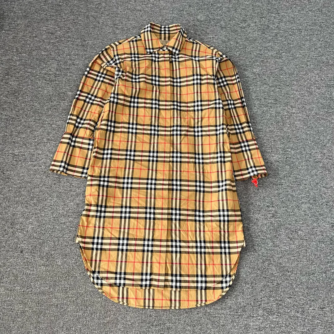 99新 BURBERRY/博柏利 经典格纹 连衣裙 UK4