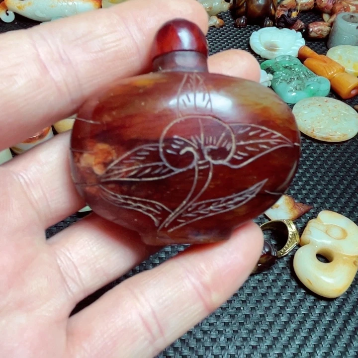 滴血莲花菩提把件扮**虎