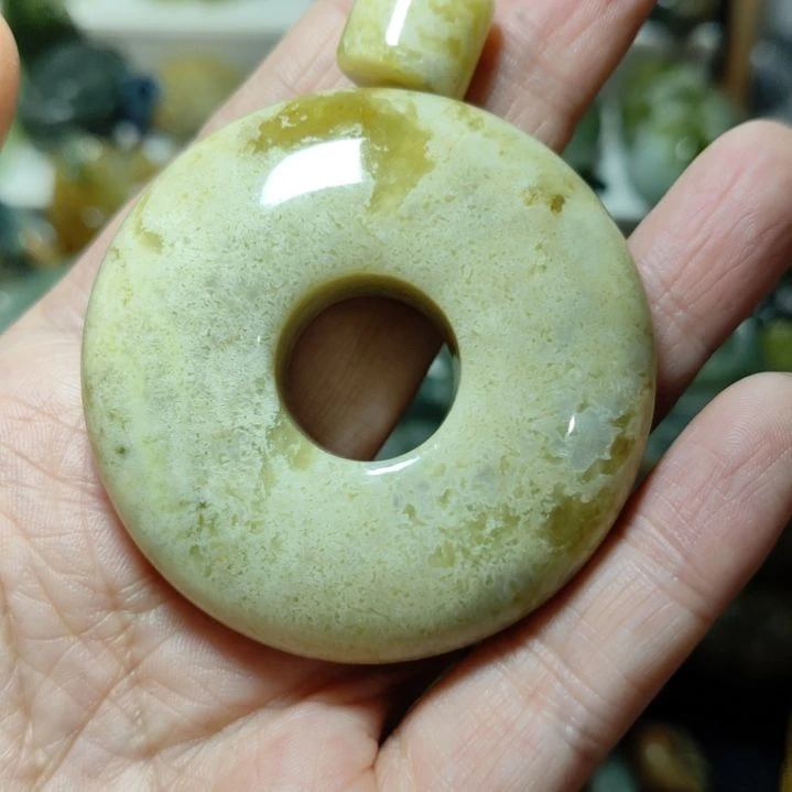 岫玉平安扣未镶嵌