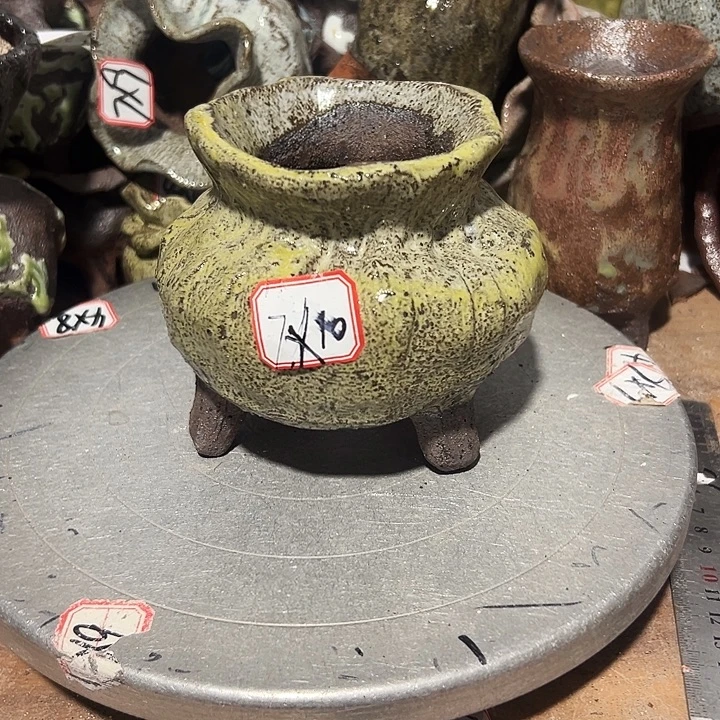 粗陶花盆，现在的手工花盆