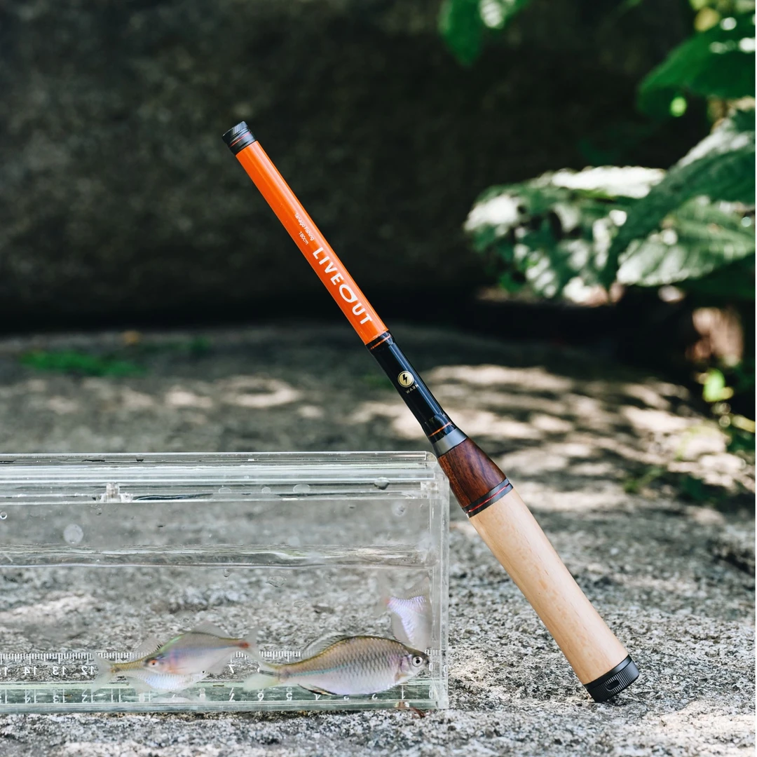 LIVEOUT双溪小物钓竿户外钓鳑鲏白条溪流竿便携复古迷你鱼竿套装