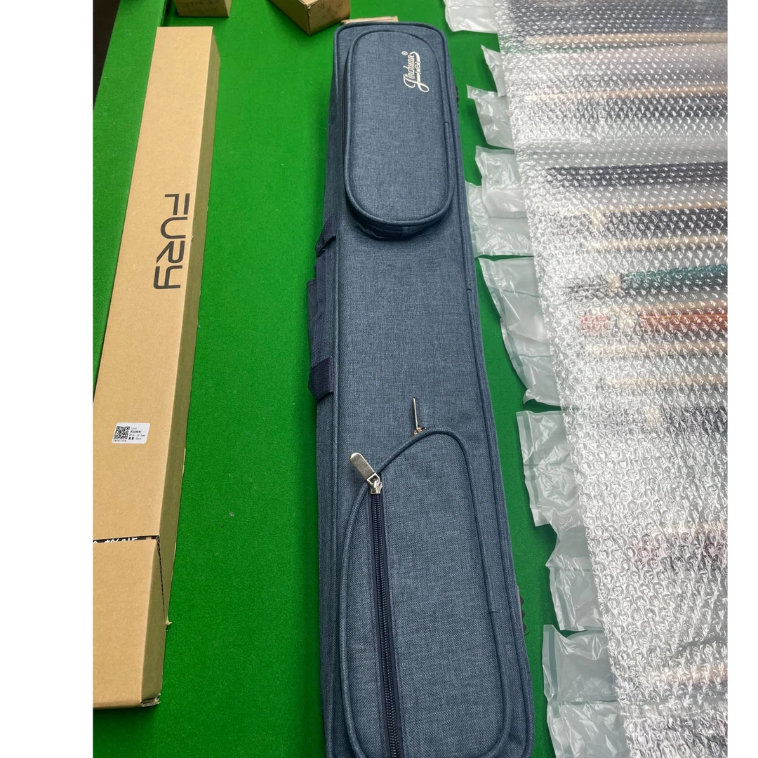 台球杆包 七孔杆包黑色蓝色布面