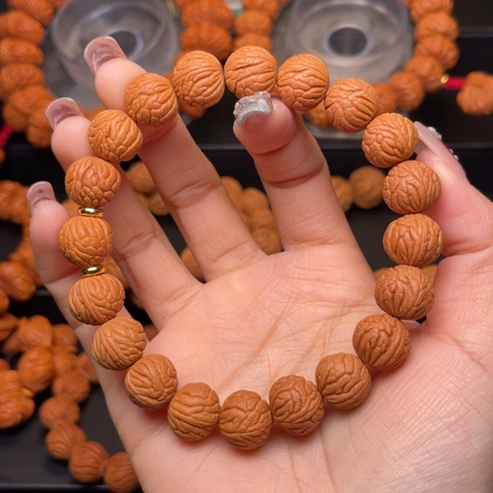 桃核手串1.3尺寸聚宝盆手串（14号链接）