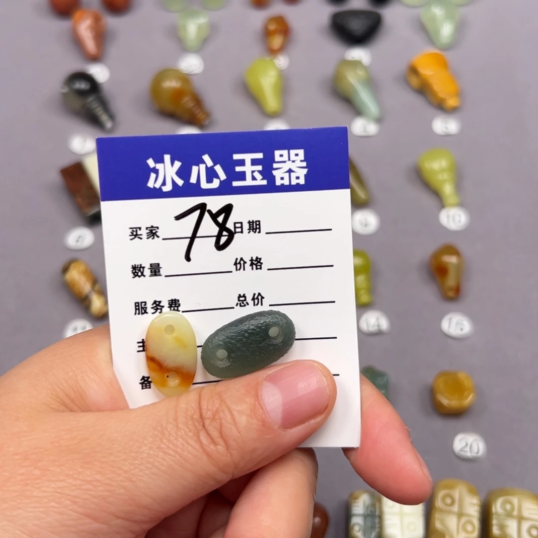 蛇纹石玉未镶嵌颈饰满*?