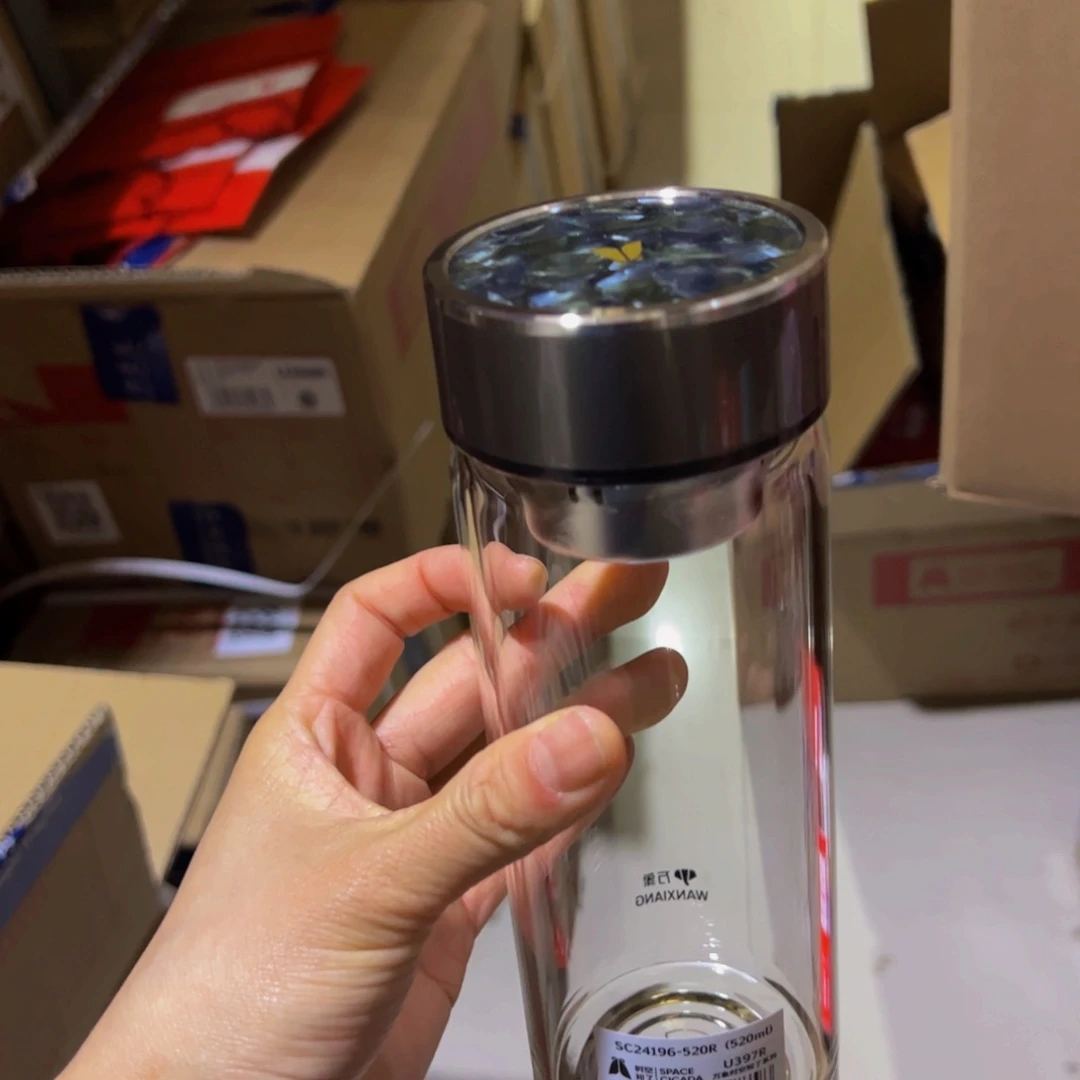 时空知了u397单层烫手玻璃杯520ml