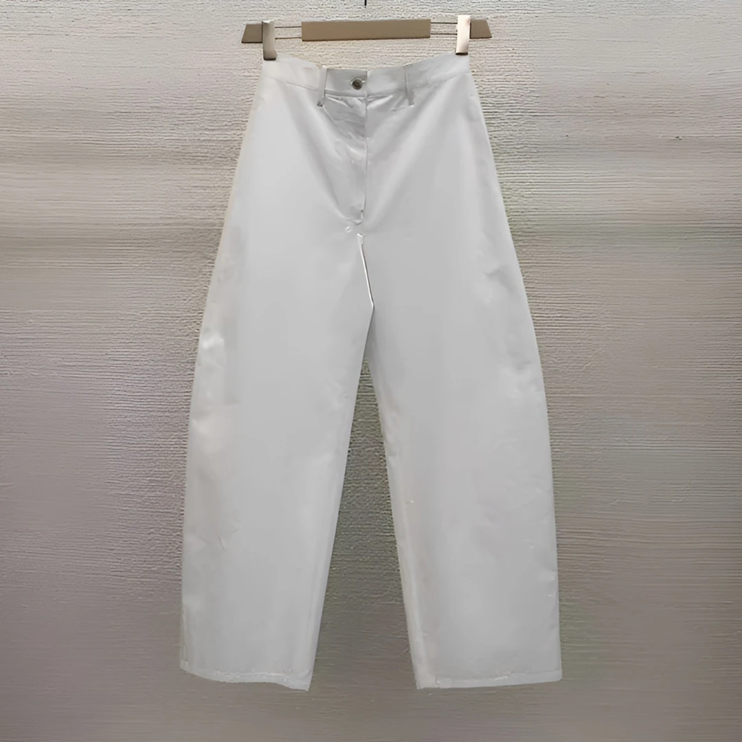 东大门 at the bagel 秋款舒适百搭立体弯刀休闲裤女