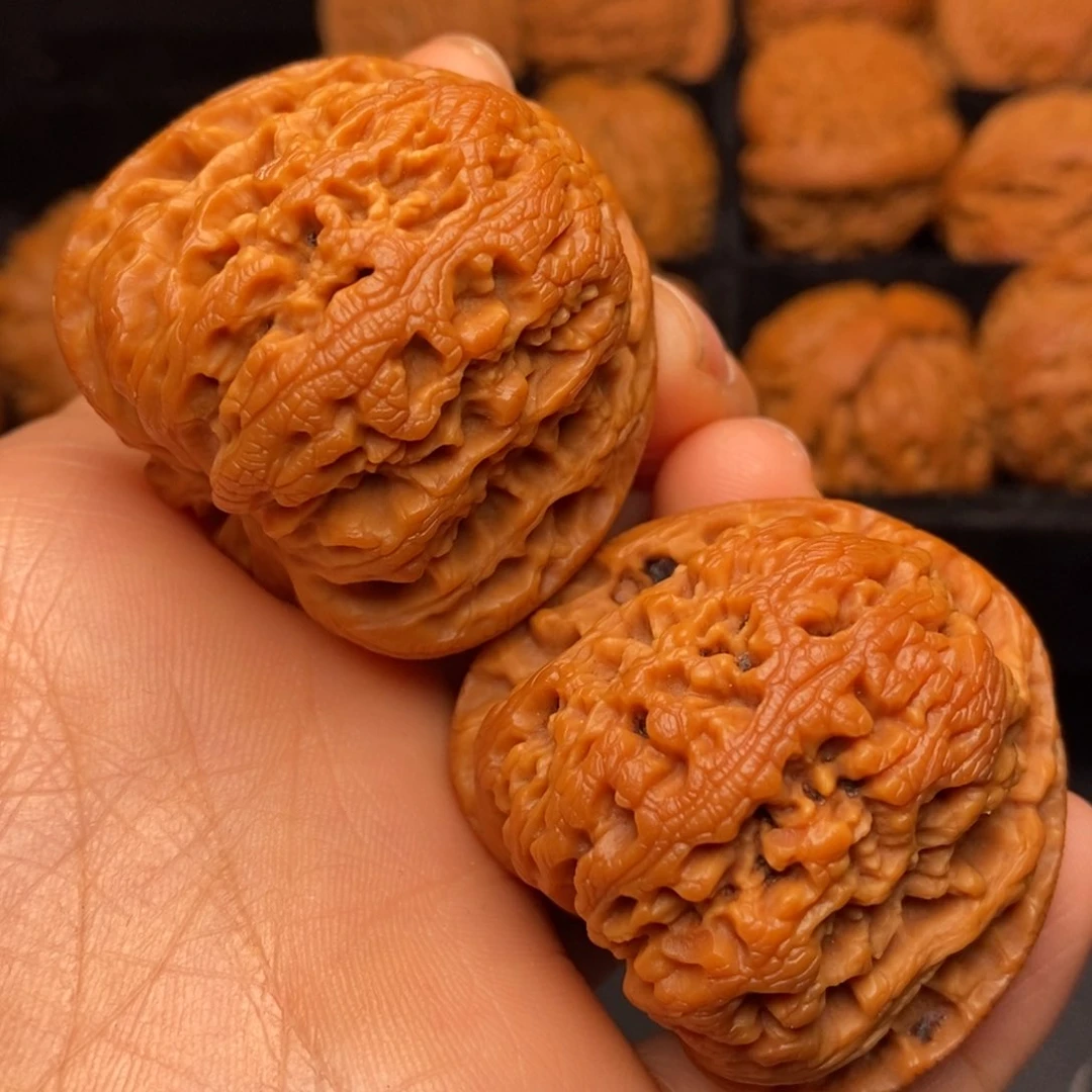 文玩核桃把件秦岭野生核桃