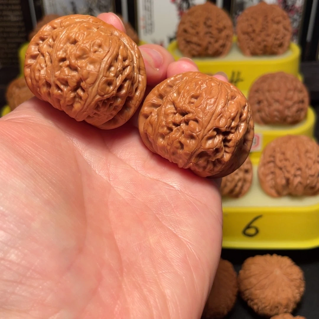 河***哥文玩核桃把件43尺元宝核桃