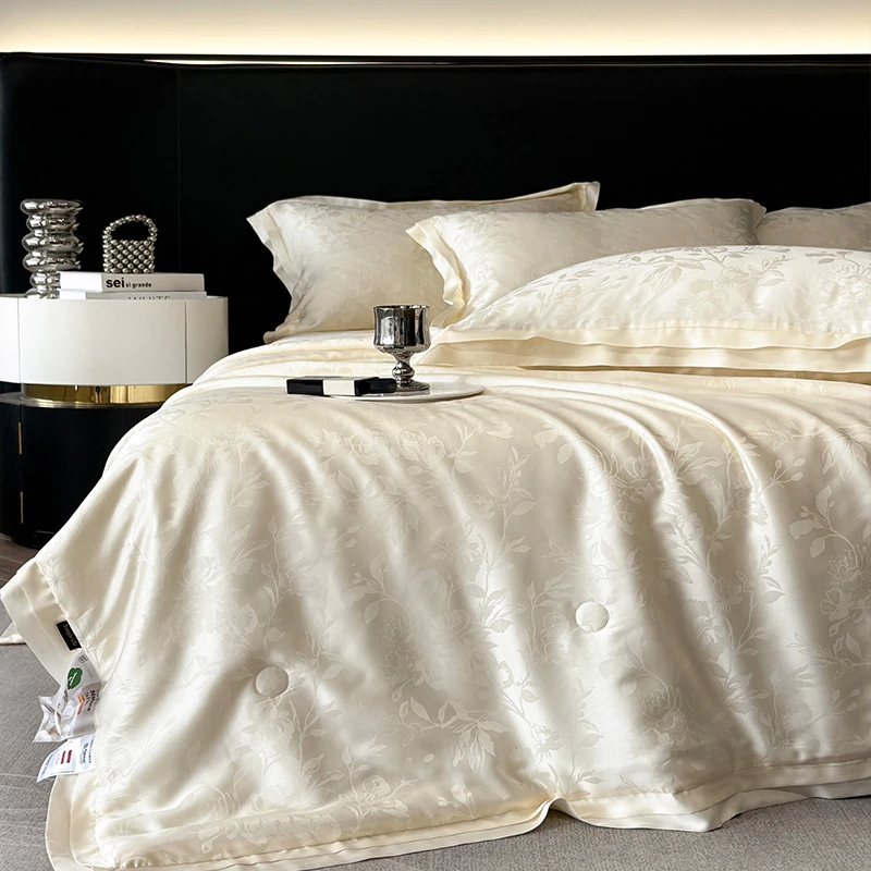 皇后娘娘轻奢风天丝夏凉被夏季空调被凉感丝滑冰丝空调被子可水洗