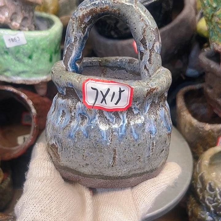 粗陶花盆手工花盆制作