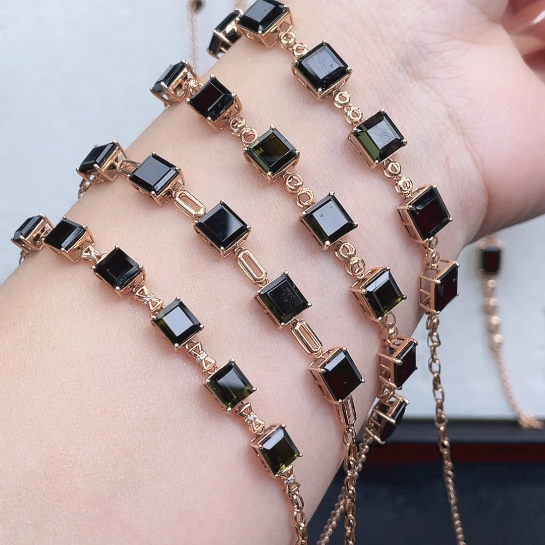 手链碧玺18K金镶嵌