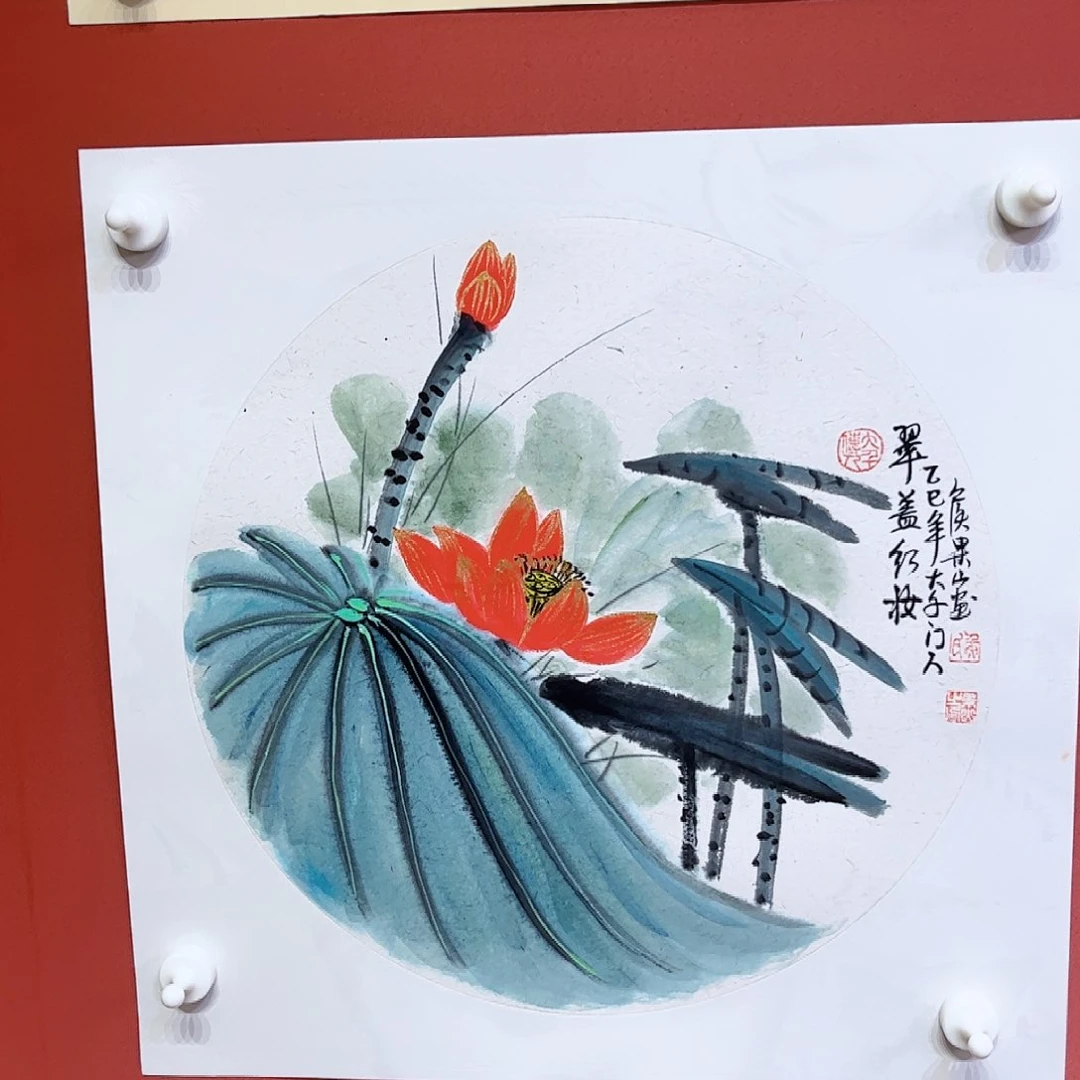 国画侯果山老师亲笔手绘作品朵