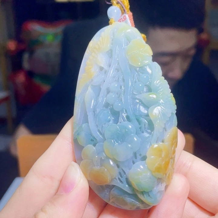 翡翠未镶嵌吊坠(不含链)S05