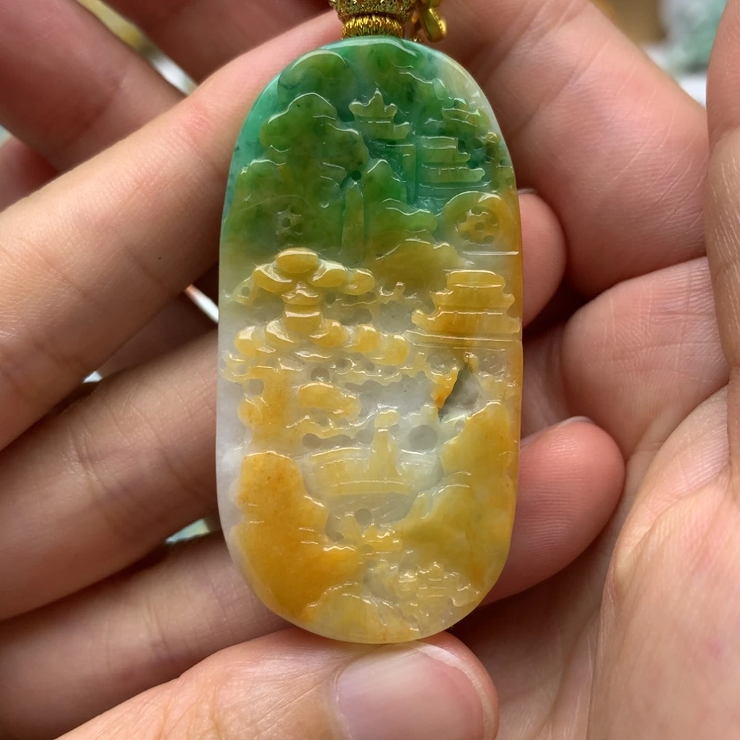 翡翠未镶嵌颈饰翡翠