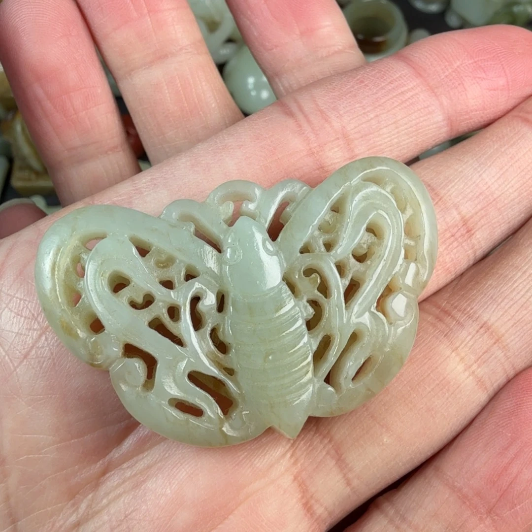 和田玉未镶嵌吊坠(不含链)