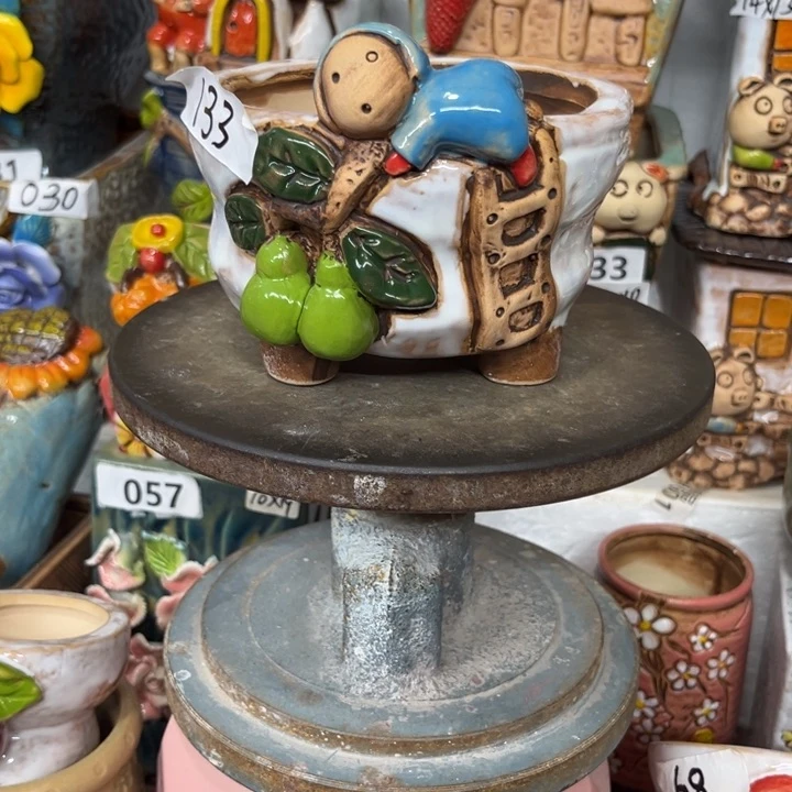 紫砂花盆粗陶材质多肉花盆