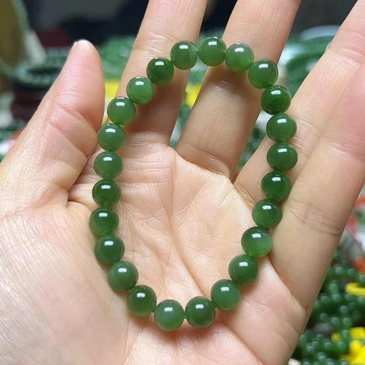 和田玉（碧玉）未镶嵌手链