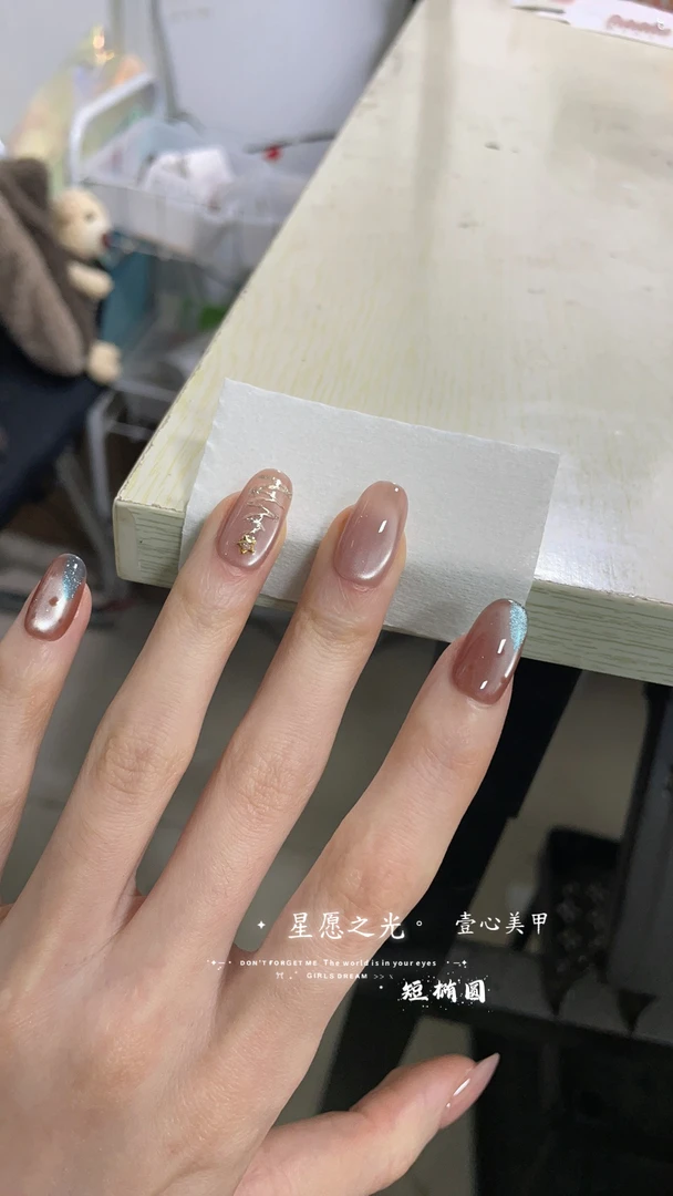 心愿之光-壹心纯手工穿戴甲 美甲贴片可拆卸假指甲10片装