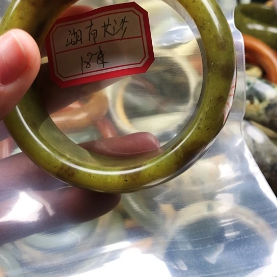 蛇纹石玉手镯未镶嵌湖****6