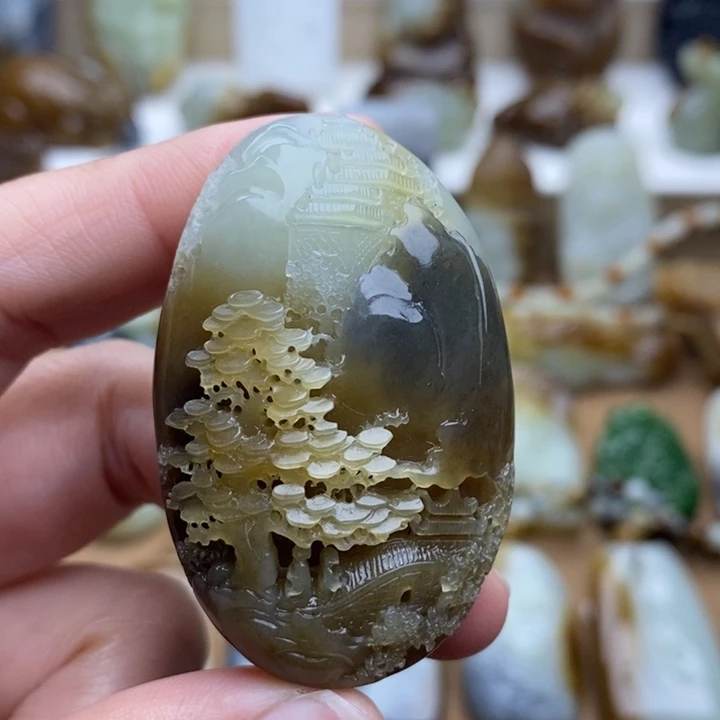 和田玉未镶嵌颈饰